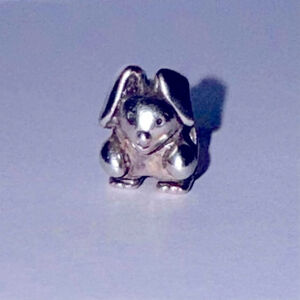 Authentic Pandora Bunny Retired Sterling Silver Charm